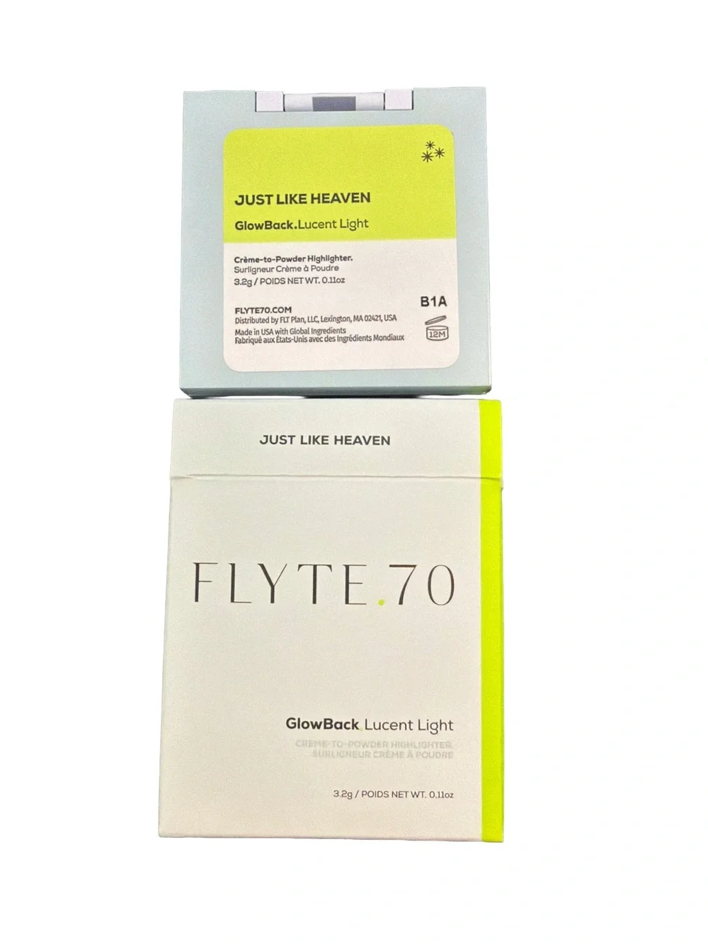 NWT FLYTE.70 GlowBack.Lucent, Light Just Like Heaven, Fair Warm Champagne Beige